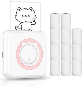 Resim SilkRoute Shopfocus Mini Telefon Yazıcısı - Pembe 