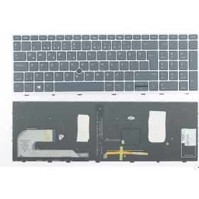 Resim HP Uyumlu Elitebook 850 G5, 850 G6, 755 G5 Klavye Backlit Işıklı 