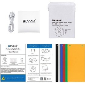 Resim Maiyame Taşınabilir Profesyonel Fotoğraf Çekim Çadırı - Çift Led Işıklı Mini Stüdyo 