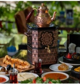 Resim Emsalsan Nostaljik Jelli Çay Semaveri 