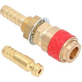 Resim Dianziye M8 Bakır Hortum Bağlantı Seti, Mıg Tıg Kaynak Torçları İçin Hızlı Takma Uç Ve Adaptör, Kauçuk Eliyle Kolay Kurulum 