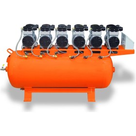 Resim Grayzer 300 Lt Sessiz ve Yağsız Hava Kompresörü 6 Kafa 