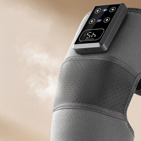 Resim USB Şarj Edilebilir LCD Ekranlı Masaj Diz Pedi, Titreşim ve Isıtma Fonksiyonlu – Uzatma Kayışı İçeren Tek Paket: Mükemmel Hediye ya da Kişisel Kullanım için Terapötik Sıcaklık Sağlayan Ev Tipi Şık Çözümlerle Taşınabilir Yumuşacık Alet. Dayanıklı Plastik, İsıyla Tedavi, Sporcular ve Kalıcı Rahatsızlık Çekenler 
