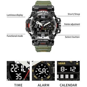 Resim Sones Olevs 2892 Erkek Çok Fonksiyonlu İş Su Geçirmez Kuvars Saat Siyah + Gümüş 