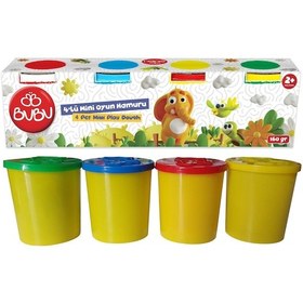 Resim Bu-bu Mini Oyun Hamuru 4'lü Bu-bu-oh0004 Çok Renkli 