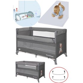 Resim Lorelli Up And Down 60x120 Bebek Anne Yanı Oyun Parkı Yatak Beşik Yatak Hediye 
