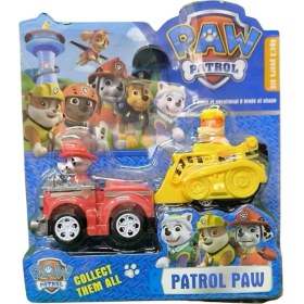 Resim Kids Oyuncak Arabalı Paw Patrol Seti A1-Kırmızı Sarı 