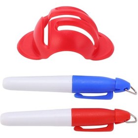 Resim Kaiyi Kırmızı 3 Çizgili Golf İşaretleyici Çok Renkli 