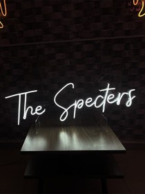 Resim The Specters Yazılı Neon Tabela Beyaz 