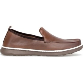 Resim Voyager M276 Erkek Hakiki Deri Casual Ayakkabı Taba 