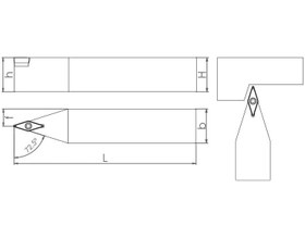 Resim S Sistem - ISO SVVCN 72.5° Dış Çap Torna Kalemi 