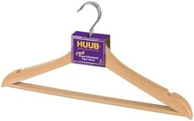 Resim Ahşap Görünümlü Plastik Askı, Elbise Askısı, Gömlek Askısı, Pantolon Askısı, Tişört Askısı (9, BEJ) 