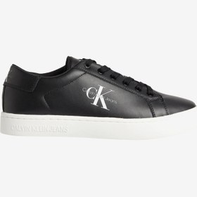 Resim Black Erkek Calvin Klein Classic Cupsole Lace-Up Erkek Sneaker YM 