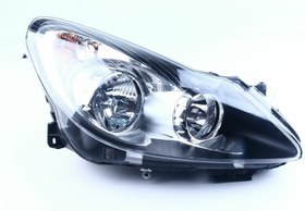 Resim Opel Corsa D Ön Sağ Far Siyah 2007-2009 Orjinal Valeo 93189362 