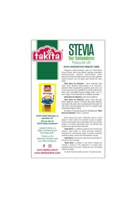 Resim Takita Stevia Prebiyotik Lifli Tatlandırıcı 500 G 