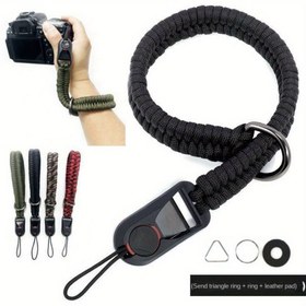Resim Ayarlanabilir Kamera Bilek Kayışı DSLR ve Aynasız Kameralar için Hızlı Çıkarma Tokası ile 