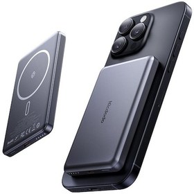 Resim Mcdodo Mc-4641 20w 5000mah Metal Ultra İnce Kablosuz Powerbank Siyah Siyah 