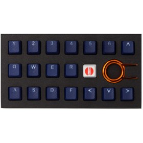 Resim Tai-Hao Rubber Gaming Aydınlatmalı Keycaps Set - 18 Keys Rubberized Doubleshot Key Caps (dark Blue) 