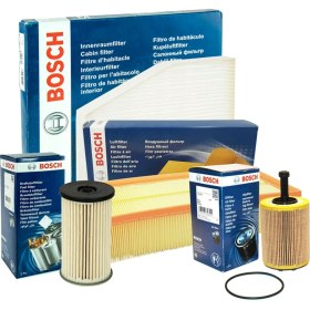 Resim Bosch Vw Caddy 1.9 Tdı Dizel Bosch Filtre Bakım Seti(Hava+Yağ+Yakıt+Standart Polen) 