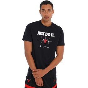 Resim Chicago Bulls NBA Erkek Siyah Basketbol T-Shirt FQ6270-010 