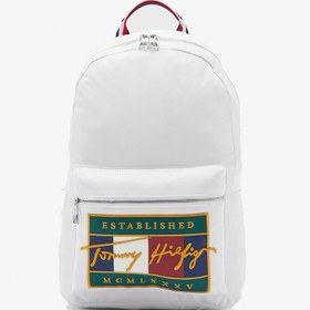 Resim Tommy Hilfiger Signature Flag Erkek Bej Sırt Çantası 