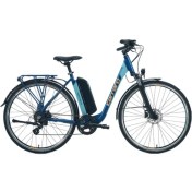 Resim Carraro Ecomfort 2.1 28J 52CM Elektrikli Trekking Bisiklet - Navy Mavi/turuncu 