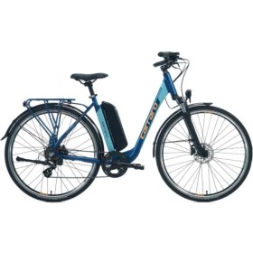 Resim Carraro Ecomfort 2.1 28J 52CM Elektrikli Trekking Bisiklet - Navy Mavi/turuncu 