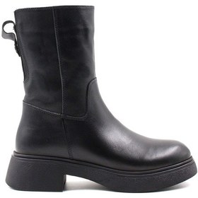 Resim Hakiki Deri Kürklü Kadın Klasik Bot 124kza2415 001 