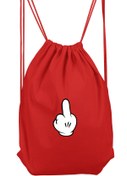 Resim herotasarım Parmak Işareti Spor Sırt Çantası 36x50 Cm Bll3178 