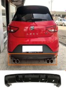 Resim X POWER TUNİNG Seat Leon 2013-2014 Mk3 Uyumlu Plastik Boyasız Arka Difüzör 