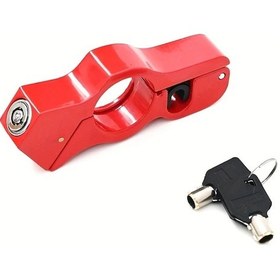 Resim Fochsia Cofıt Kırmızı Ağır Motosiklet Kiliti - Hızlı Çıkış, Antihırsız, Ergonomik 