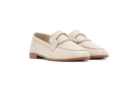 Resim Derimod Kadın Bej Deri Maskülen Loafer 26PFD350118 