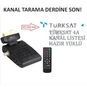 Resim Mini Scart Böcek Göz Uydu Alıcısı Cihazı Reciever 
