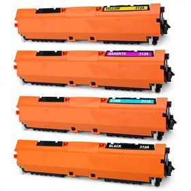 Resim For Hp LaserJet Pro 100 Color MFP M175nw Toner Takım Yüksek Kapasite Muadil 4 Renk CMYK 