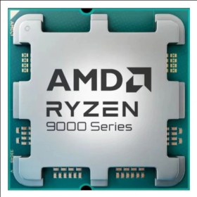Resim Amd Ryzen 5 9600 6 Core, 3,80-5.20GHZ, 38MB Cache, 65W, Am5 Soket, Tray, (Dahili Grafik Var, Fan Yok) 