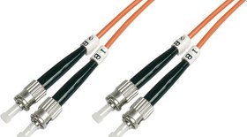 Resim Bc-Fo-6Stst-10 Beek St-St Fiber Optik Patch Kablo, Multimode Om 1 62.5/125 Duplex, 3.0Mm, Lszh, 10 Metre 