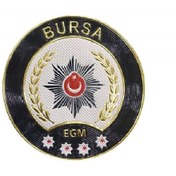 Resim ÇUKUROVA ÜTÜ BURSA P o l i s Kol Arması 3D Plastik TPU, Yeni Tip, Cırtlı, Standart Ölçü, 1.sınıf Kalite 