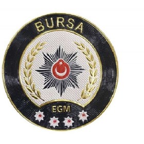 Resim ÇUKUROVA ÜTÜ BURSA P o l i s Kol Arması 3D Plastik TPU, Yeni Tip, Cırtlı, Standart Ölçü, 1.sınıf Kalite 