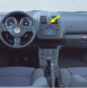 Resim AFT Vw Polo Classic 2000-2002 Dörtlü Flaşör Düğmesi Kırmızı Üçgen Ikaz Tuşu 6n0953235a 