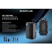 Resim Sunplus SP-1200 PRO BLUETOOTH PROFFESSIONAL SPEAKER SYSTEM 400W 