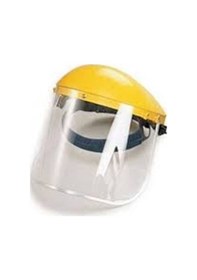 Resim Tırpan Maskesi, Yüz Siperi - Şeffaf Camlı, Göz Ve Alın Korumalı 