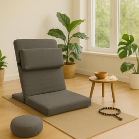 Resim Backjack XL Meditasyon Sandalyesi, Yastıklı, 55x40x40 cm, Fermuarlı Kılıf (Antrasit) 