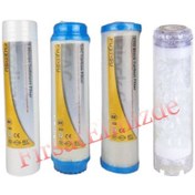 Resim Ev Ana Giriş Su Arıtma Sistemi Yedek 4 Lü Filtre Seti 