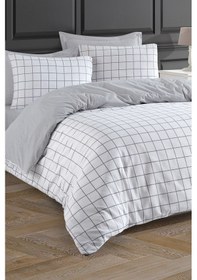 Resim Nevresim Seti Çift Kişilik Artus Gri Gri 