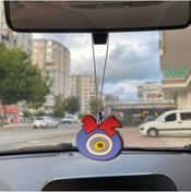 Resim 3EGROUP Nazar Boncuklu Silikon Dikiz Ayna Süsü 
