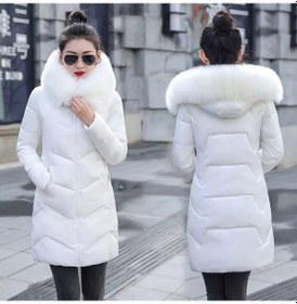 Resim Barbora Günlük Kışlık Kapüşonu Kürklü Kadın Şişme Mont Bt331beyaz6 001 