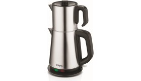 Resim Gri Sonat Inox Çay Makinası, Şık ve Dayanıklı, Pratik Kullanımlı. 