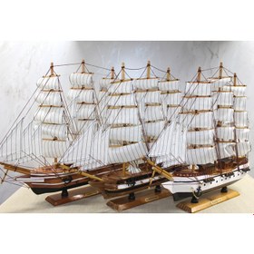 Resim Ahşap Yelken Gemi Model 3 