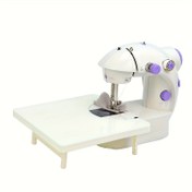 Resim Taşınabilir Dikiş Makinesi Uzatma Masası Ayarlanabilir Yükseklik ve Yüksek Dayanıklılık Çerçevesi ile - Nakış, Kumaş Tamiri, DIY Projeleri için Çok Fonksiyonlu El Sanatları Platformu - Minimalist Beyaz Tasarım & Çizilmez Yüzey, Şık Çalışma Alanı, Sağlam Yapı 