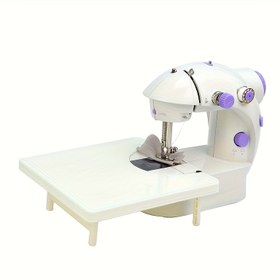 Resim Taşınabilir Dikiş Makinesi Uzatma Masası Ayarlanabilir Yükseklik ve Yüksek Dayanıklılık Çerçevesi ile - Nakış, Kumaş Tamiri, DIY Projeleri için Çok Fonksiyonlu El Sanatları Platformu - Minimalist Beyaz Tasarım & Çizilmez Yüzey, Şık Çalışma Alanı, Sağlam Yapı 
